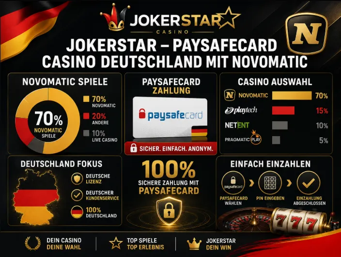 Jokerstar – Paysafecard Casino Deutschland mit Novomatic