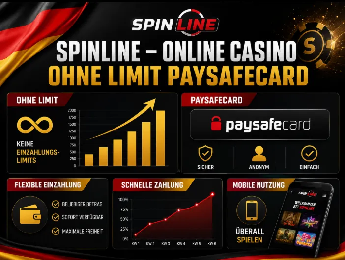 Spinline – Online Casino ohne Limit Paysafecard